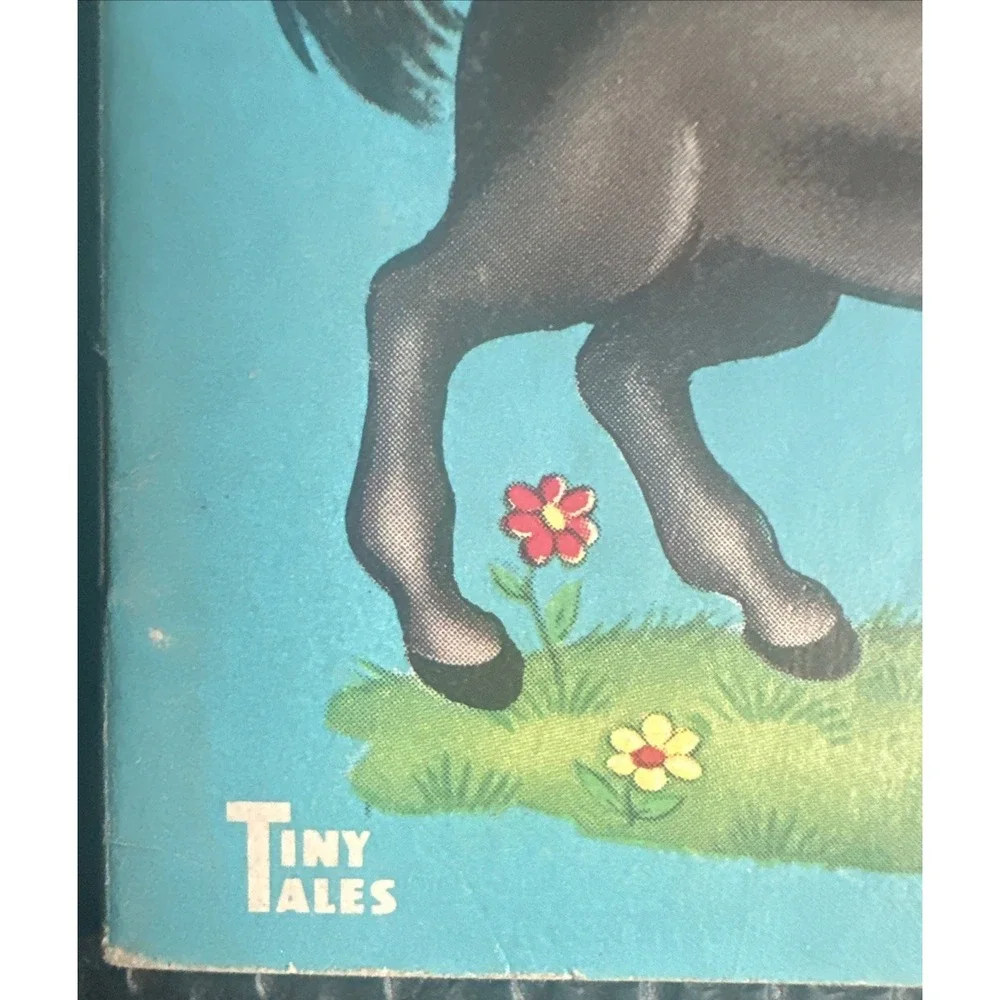 1949 Whitman Tiny Tales  Plush Paperback Book 4x3 Inch Great Condition for Age